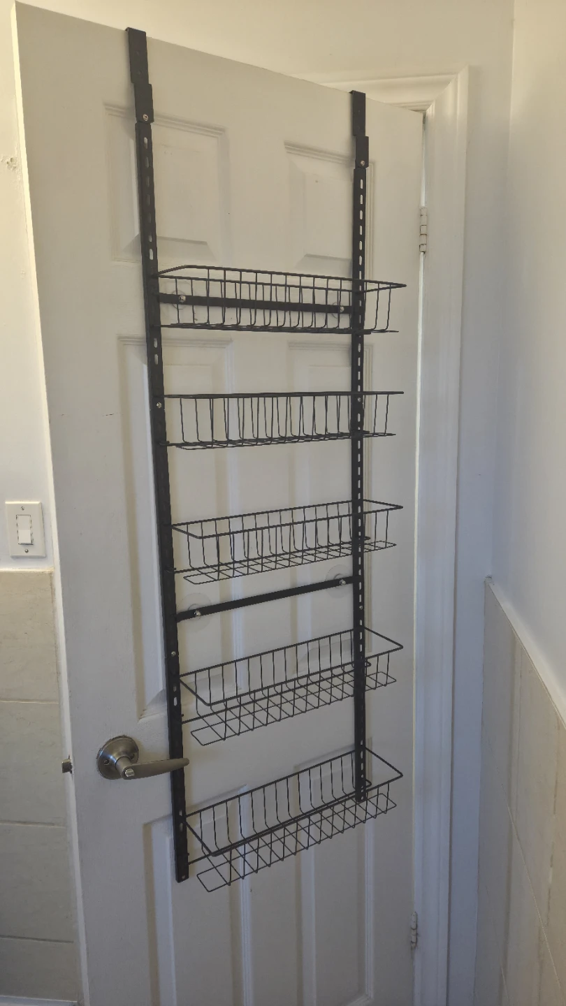Over-the-Door 5-Tier Adjustable Storage Rack