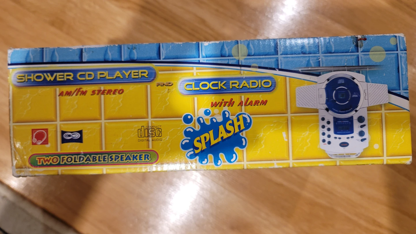 Splash Shower CD Player with Radio & Clock - photo 5