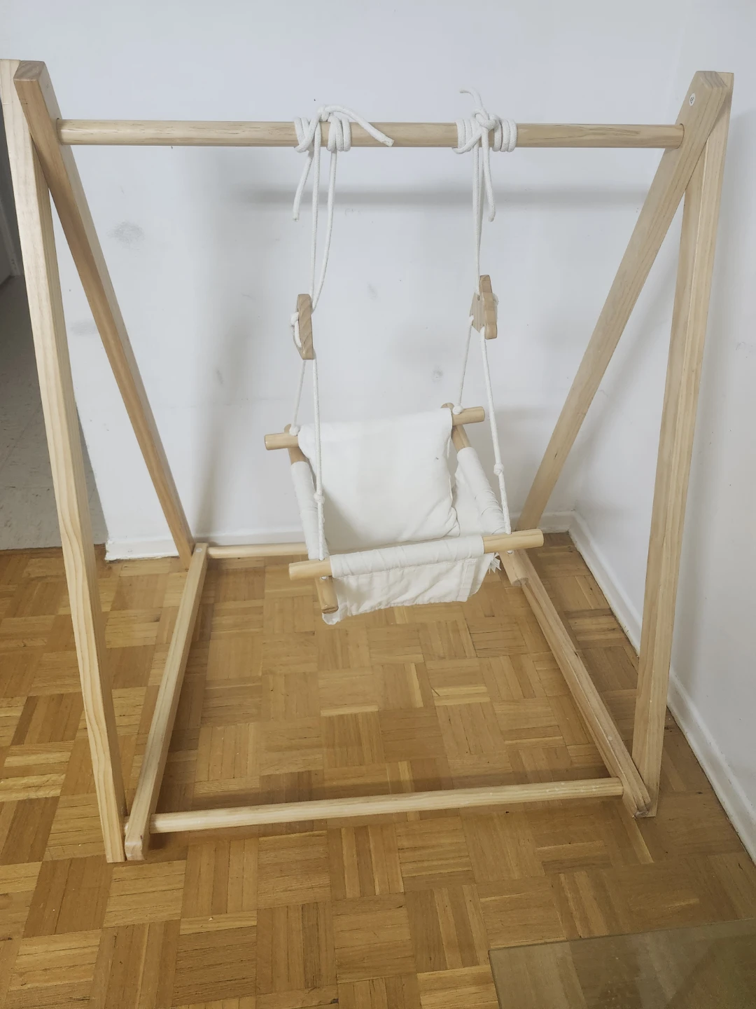 Wooden Baby Swing with Stand