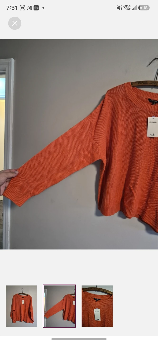 George Orange Knit Sweater - photo 2