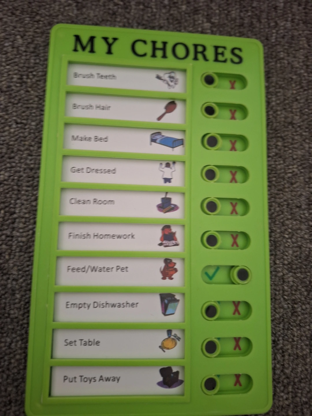 My Chores Kids Task Checklist Board