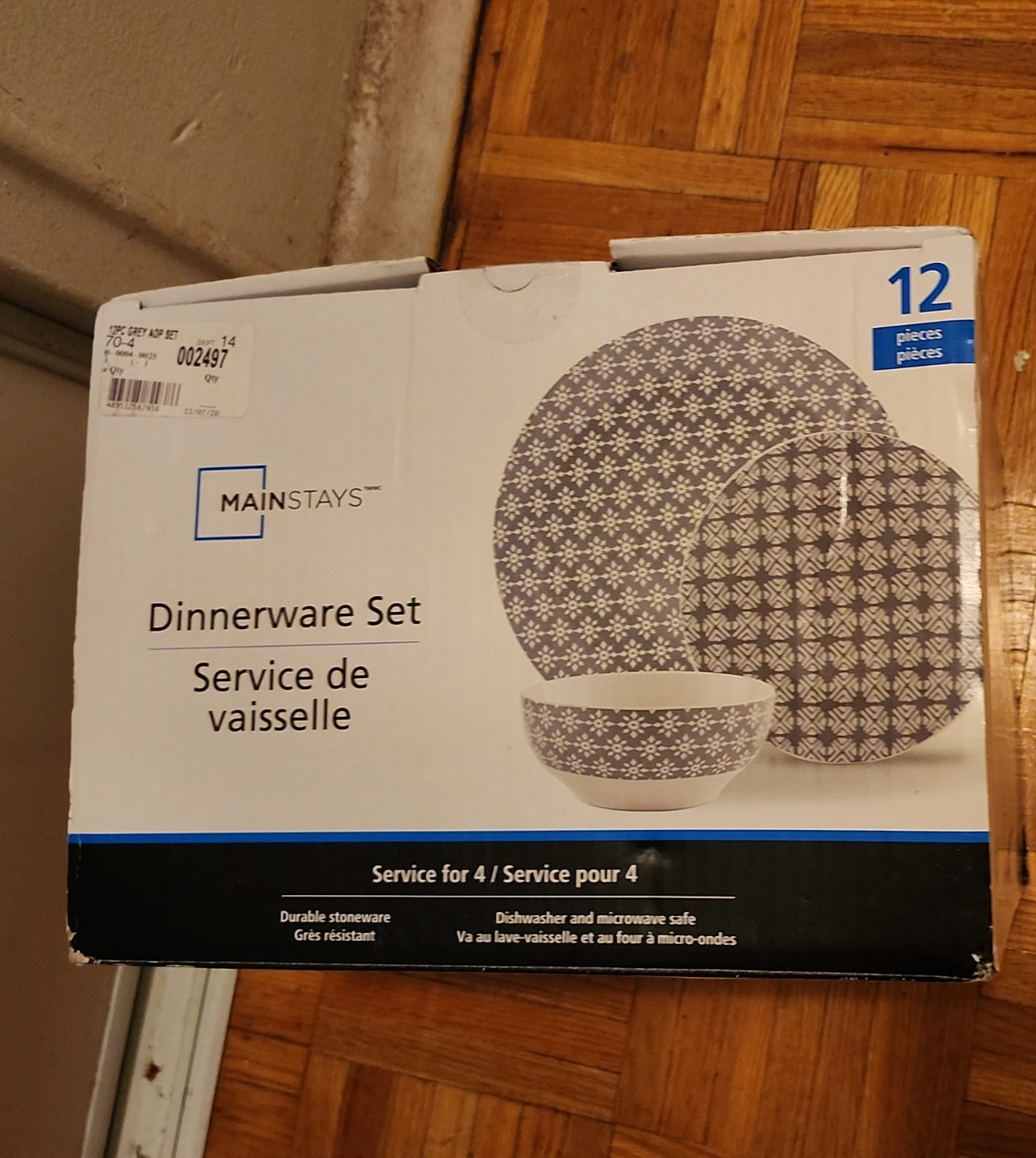 Mainstays 12-Piece Dinnerware Set