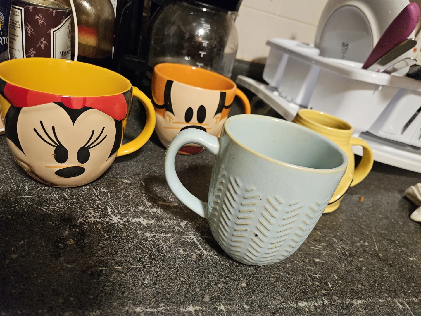 Set of 4 Assorted Ceramic Mugs