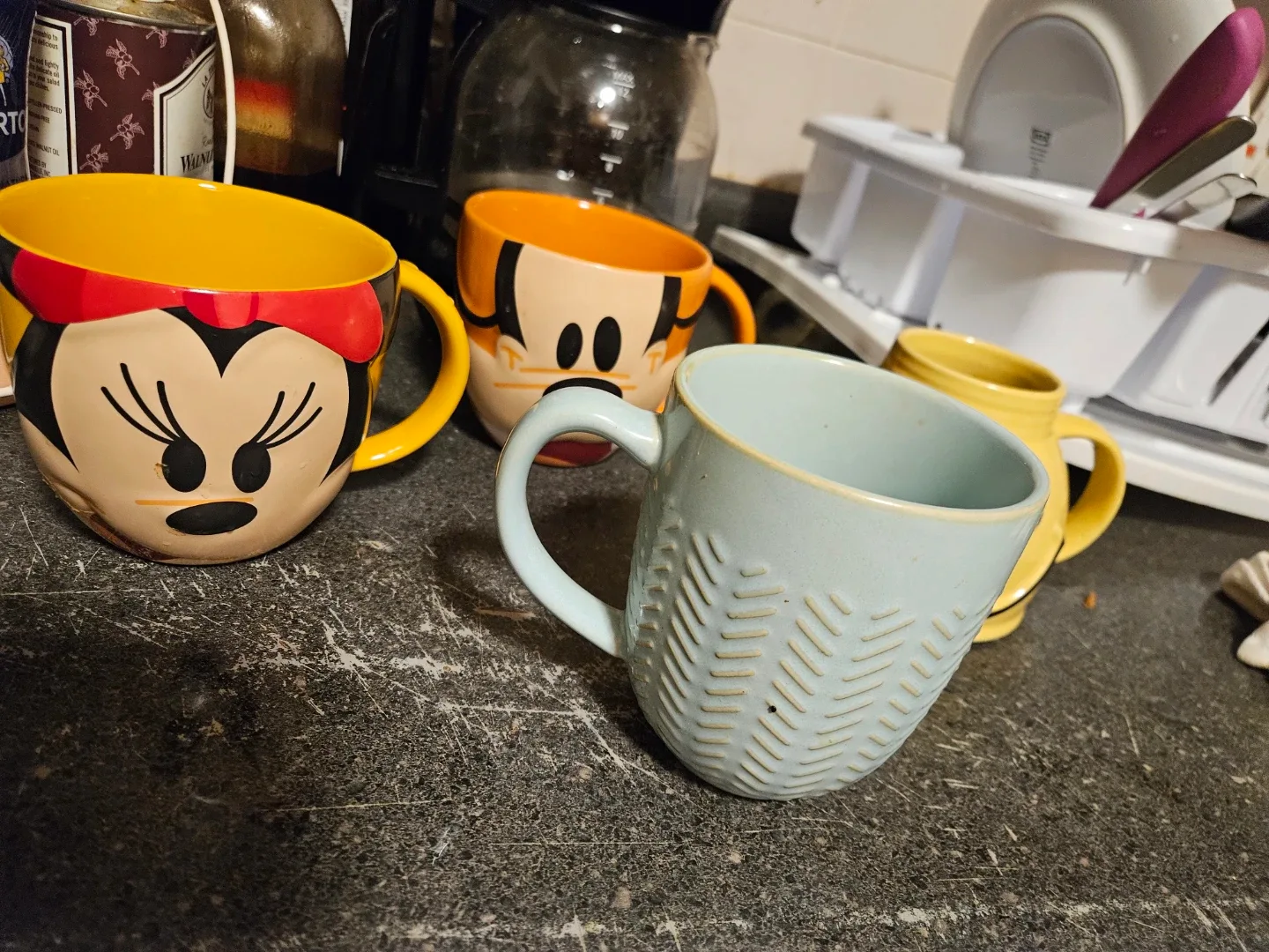 Set of 4 Assorted Ceramic Mugs