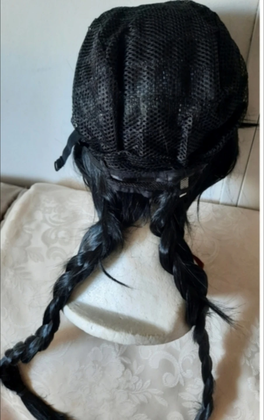 Black Braided Synthetic Wig - photo 3