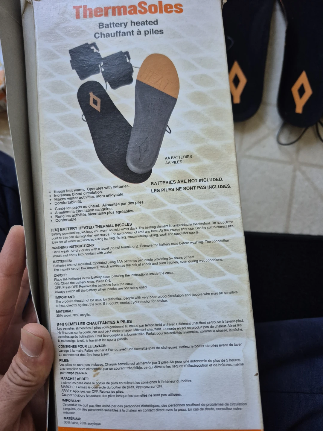 ThermaSoles Battery Heated Insoles 🍁 - photo 4