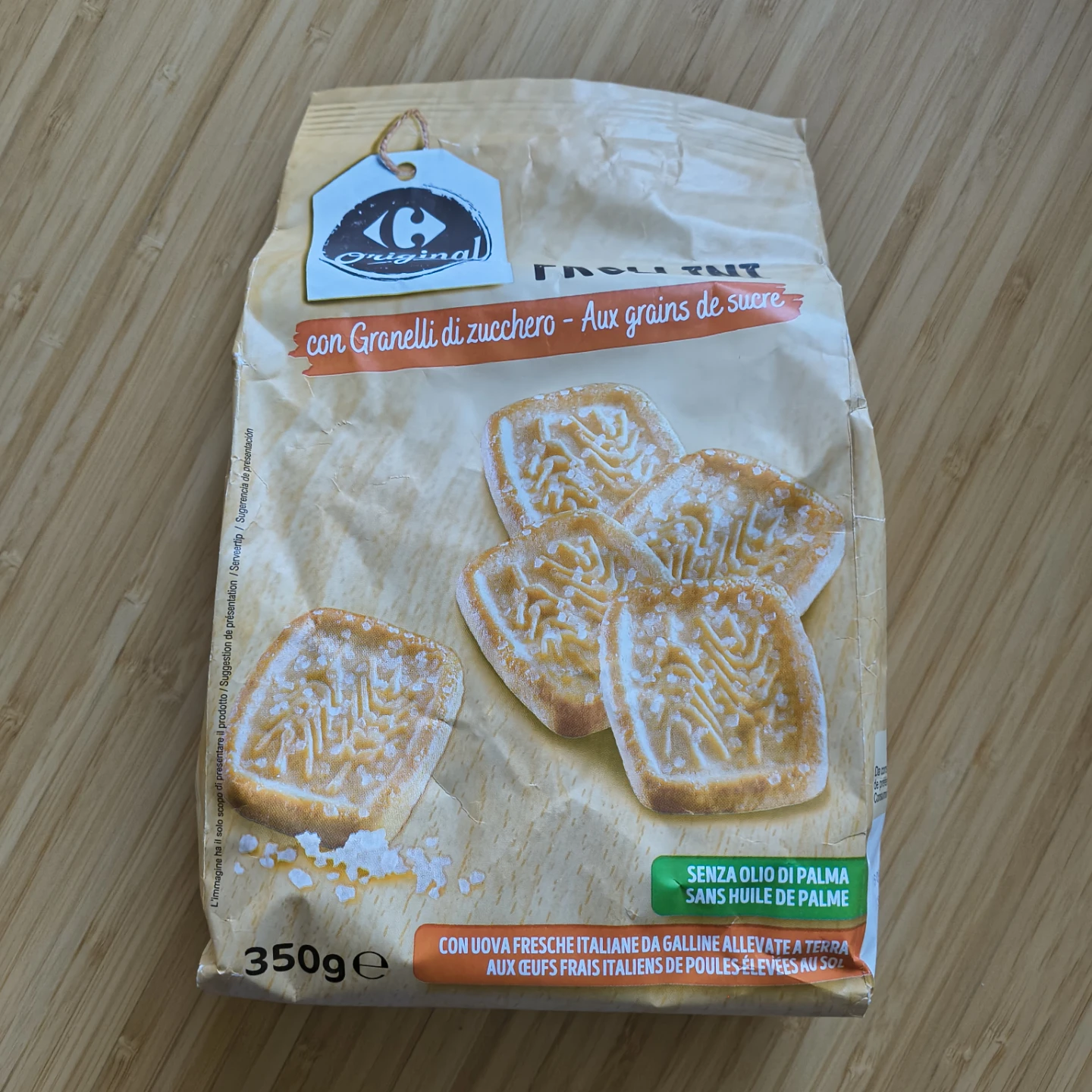Carrefour Original Sugar Topped Biscuits 350g