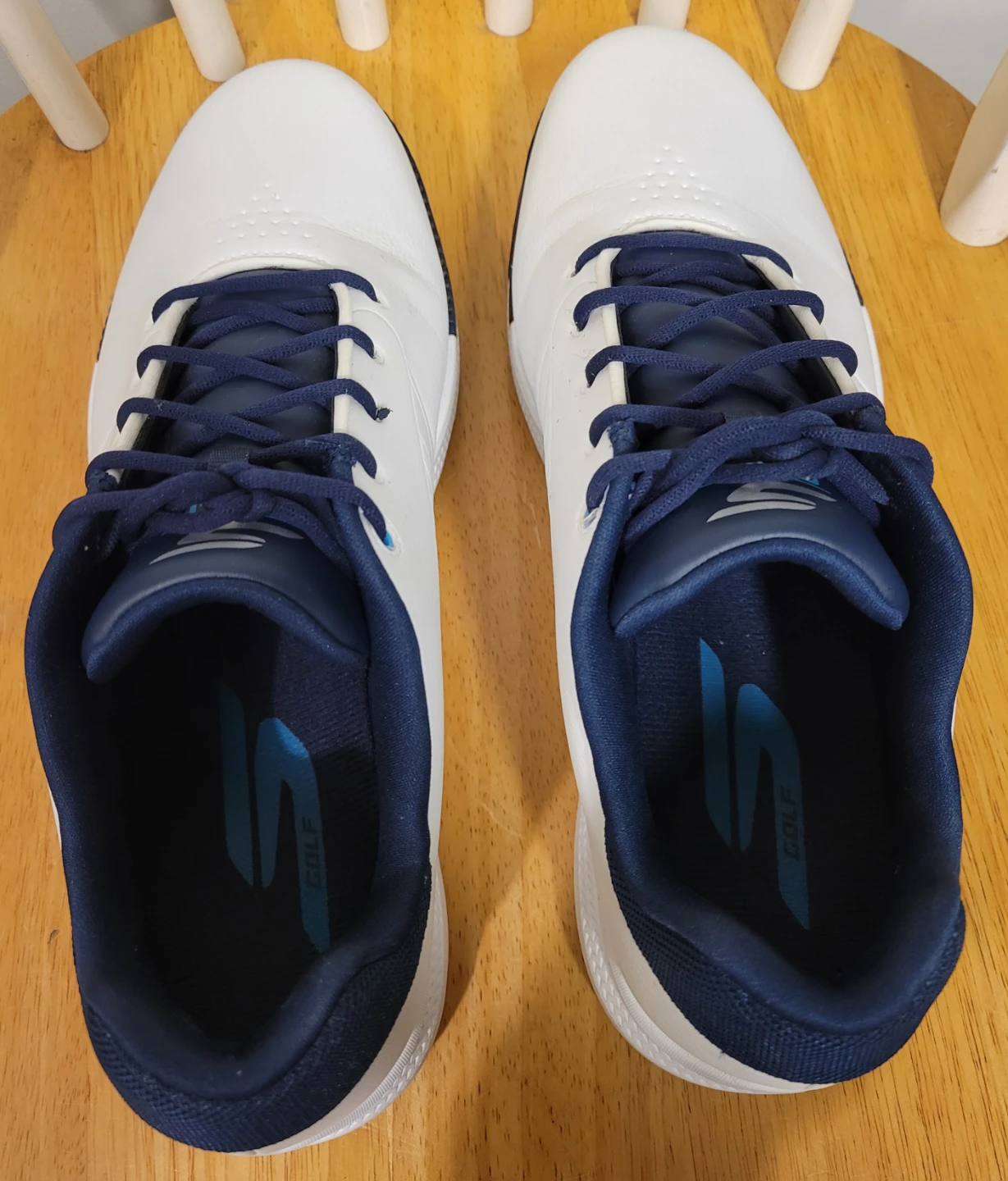 Skechers GO GOLF Tempo GF Shoes Sneakers White Blue Men Sz 10 - photo 4