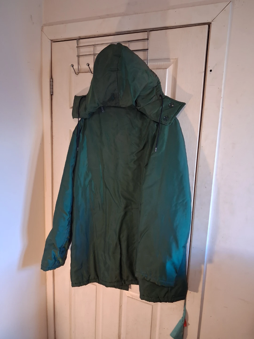 Green Utility Jacket with Detachable Hood - photo 3
