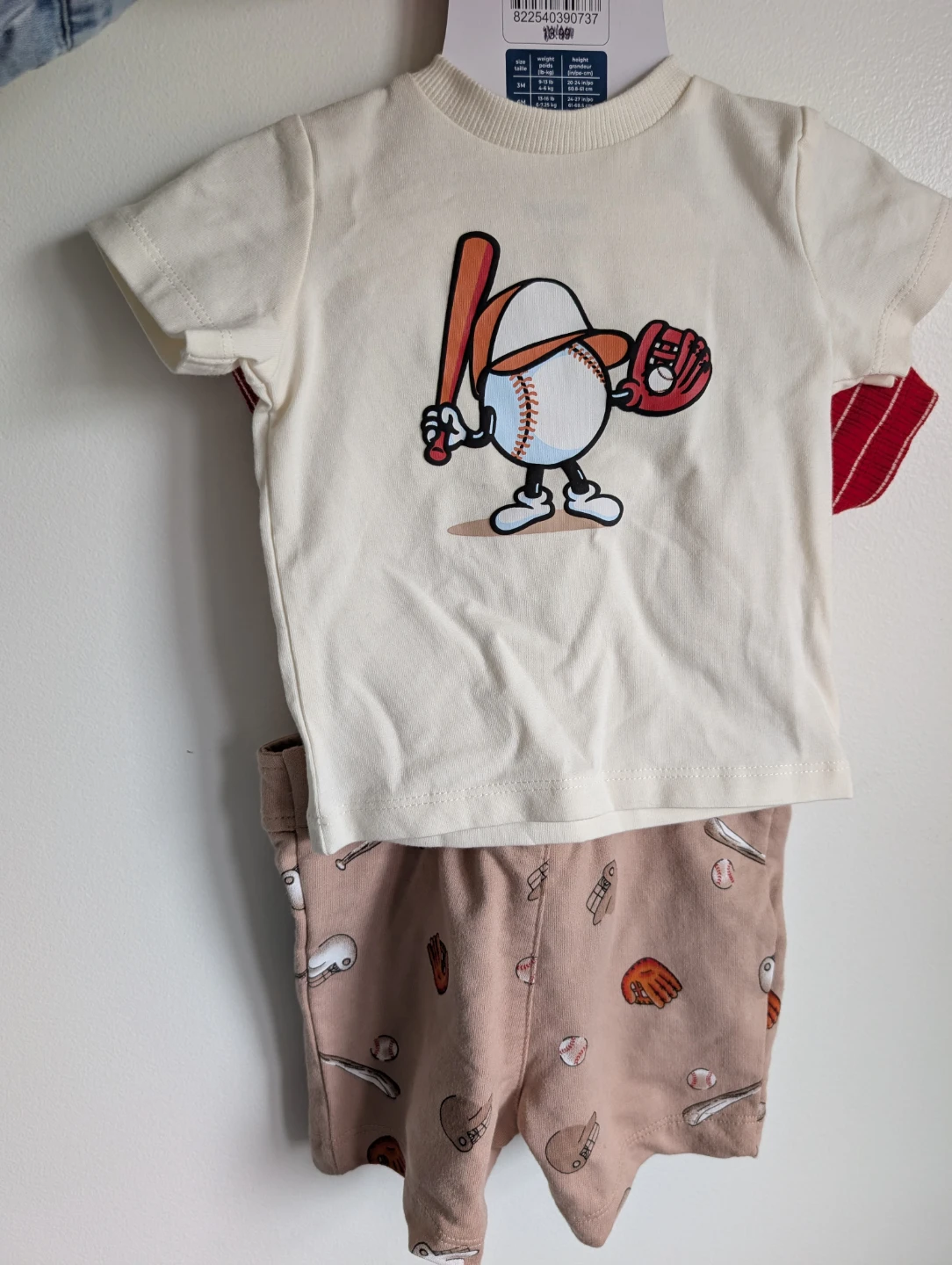 Pekkle Baseball 3-Piece Outfit Set - photo 2