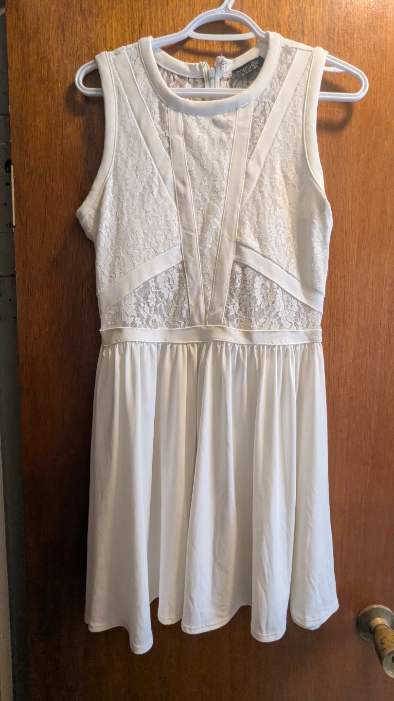 Topshop White Lace Dress