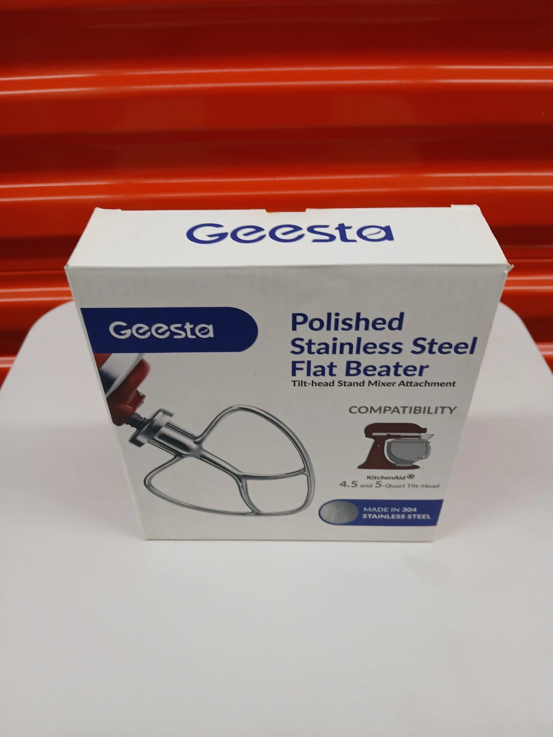 Geesta Polished Stainless Steel Flat Beater - photo 3