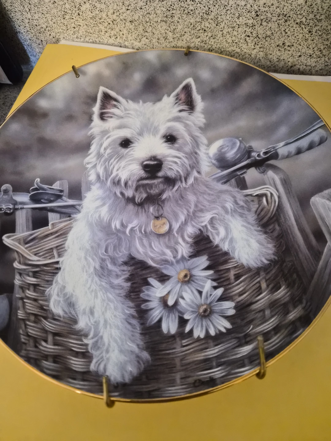 Danbury Mint West Highland Terrier Plate