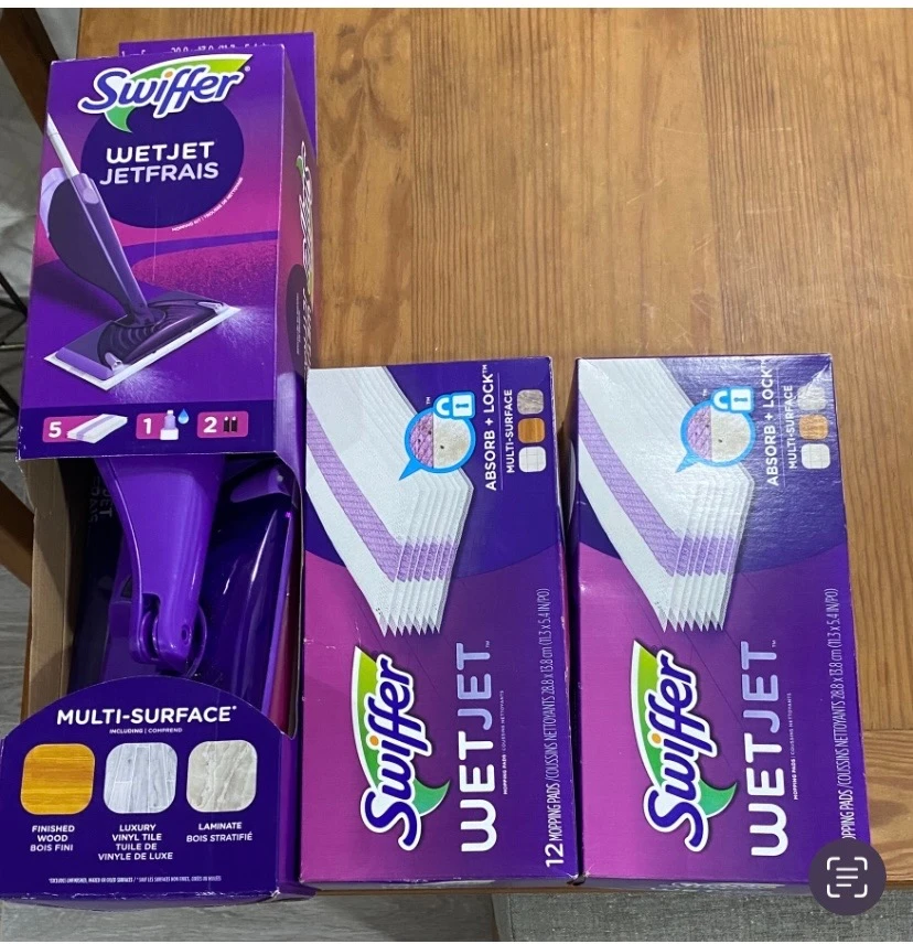 NewSwiffer WetJet Starter Kit and Refill Pads 20 tota