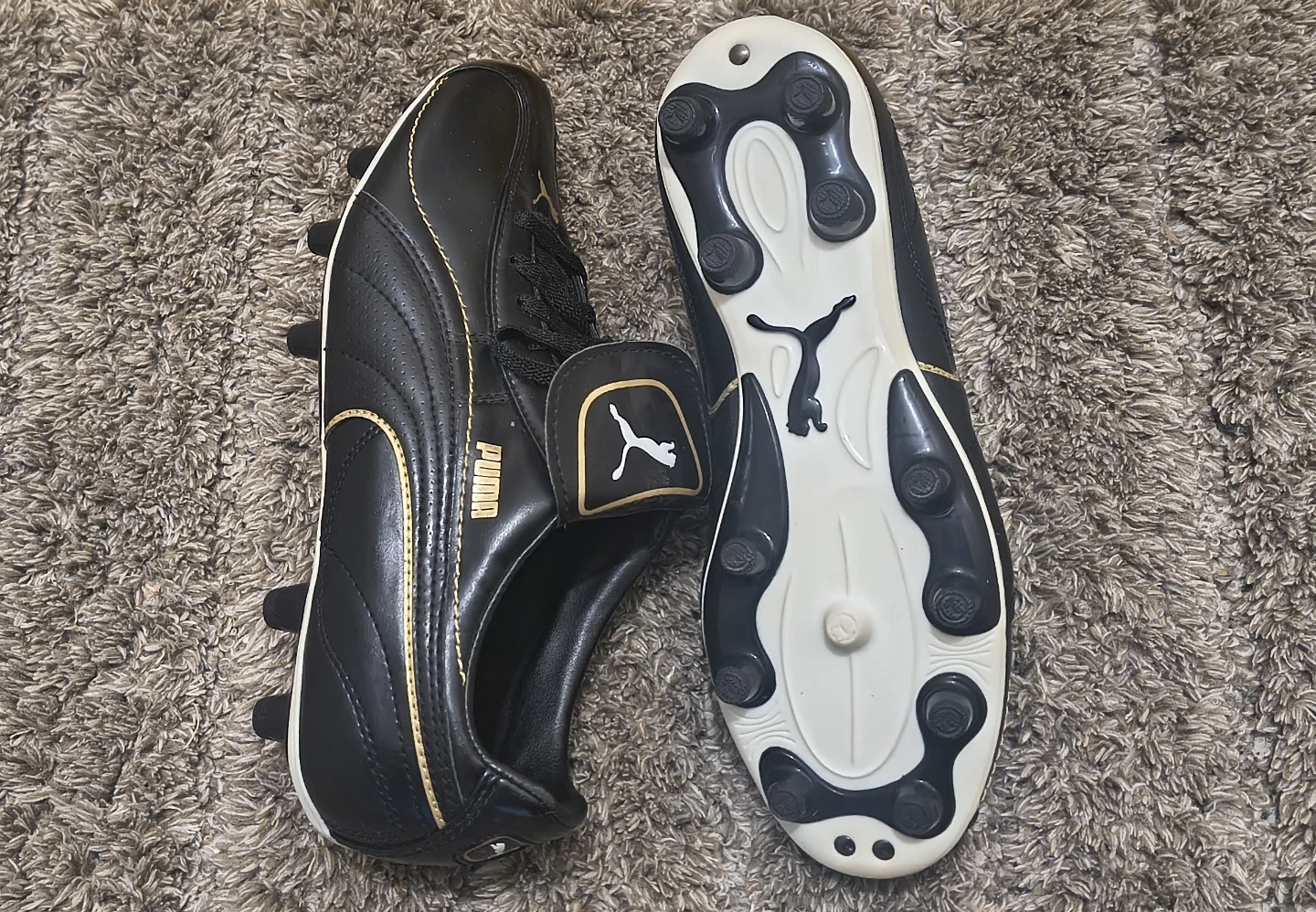 Puma Black and Gold Soccer Cleats - Women's Size 6.5 - photo 2