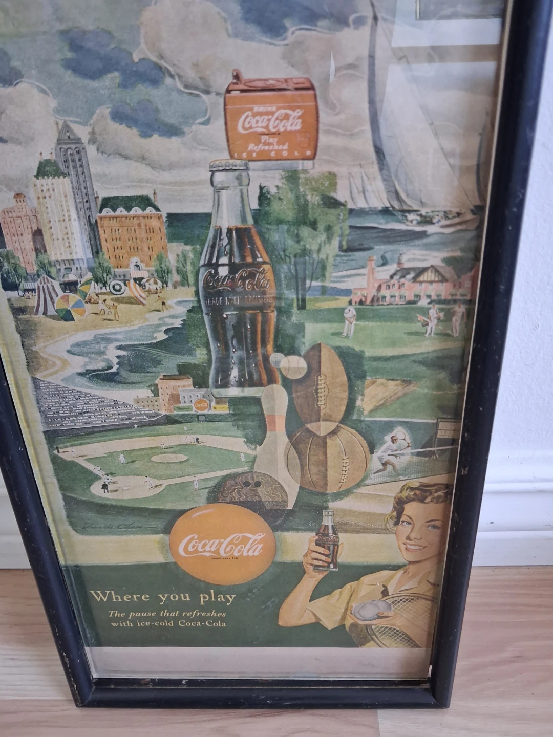 Vintage Coca-Cola Advertising Poster - photo 2