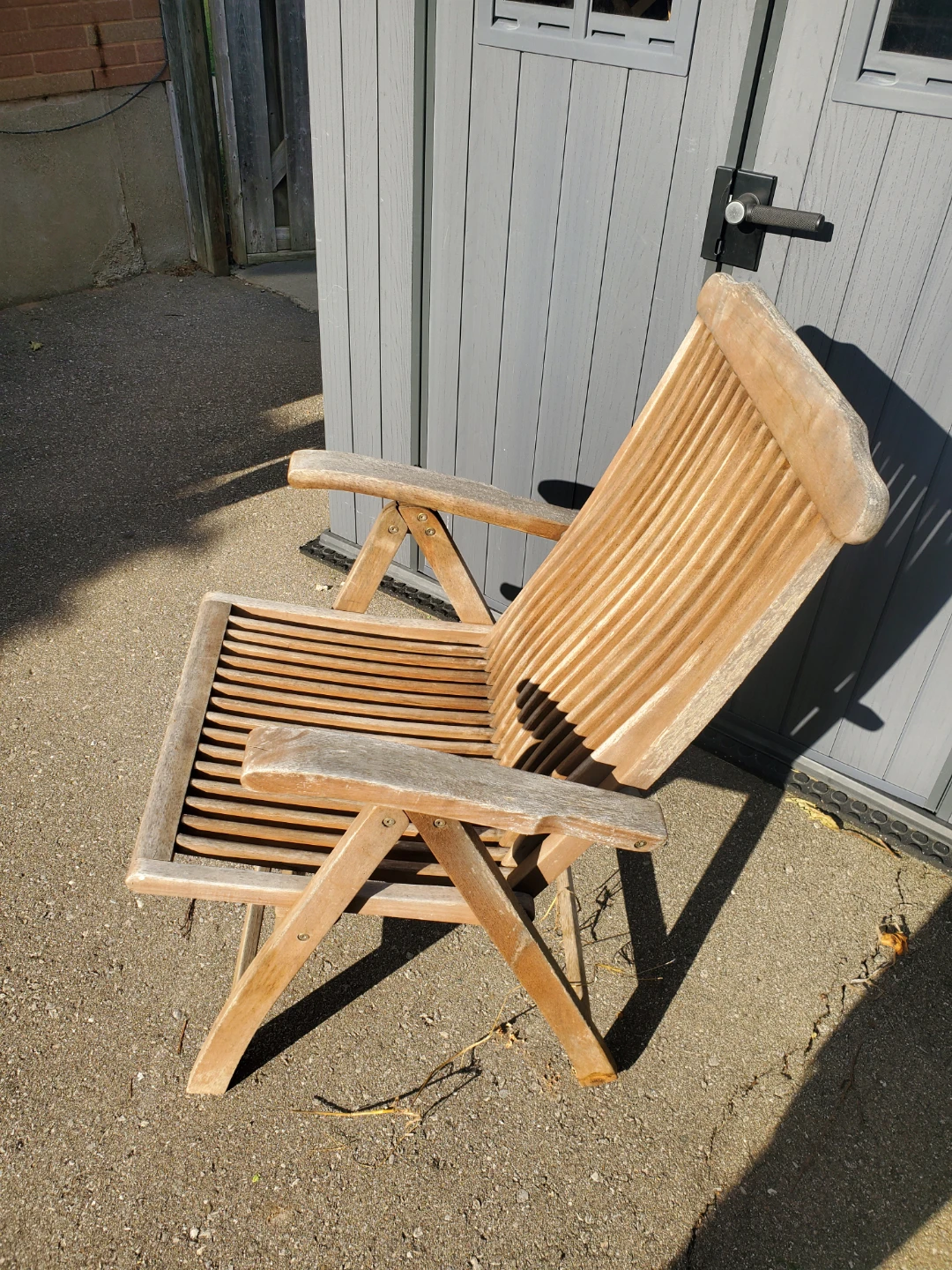 Teak Outdoor Folding Chair - photo 3