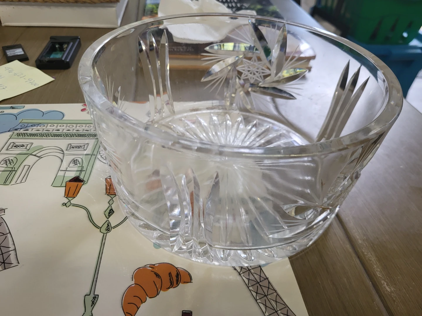 Set of 5 Vintage Cut Glass Crystal Decanters and Bowl - photo 2