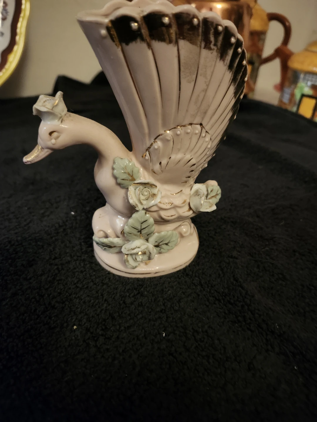 Vintage Ceramic Peacock Vase S 342
