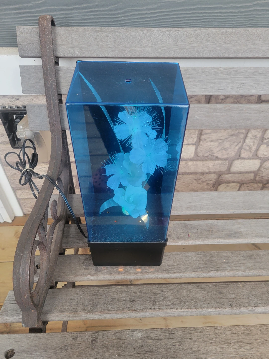 Vintage Fiber Optics Color Changing Lamp and Music Box (Working) - photo 3