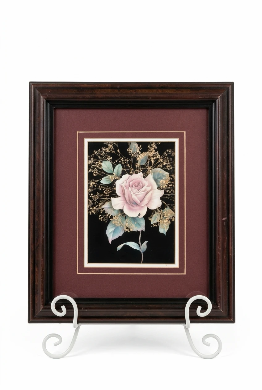 Vintage 3D Layered Paper Shadow Box Art