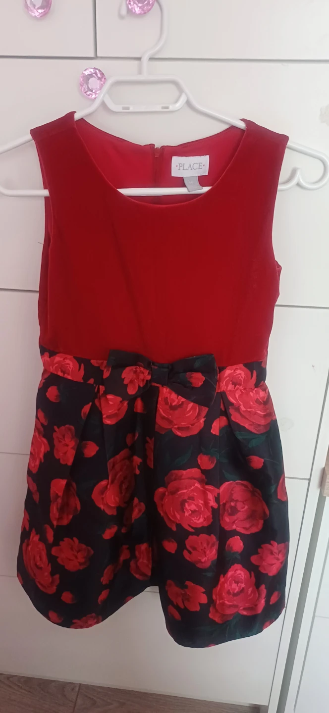 The Children's Place Red Rose Dress Set Size 12 - photo 2