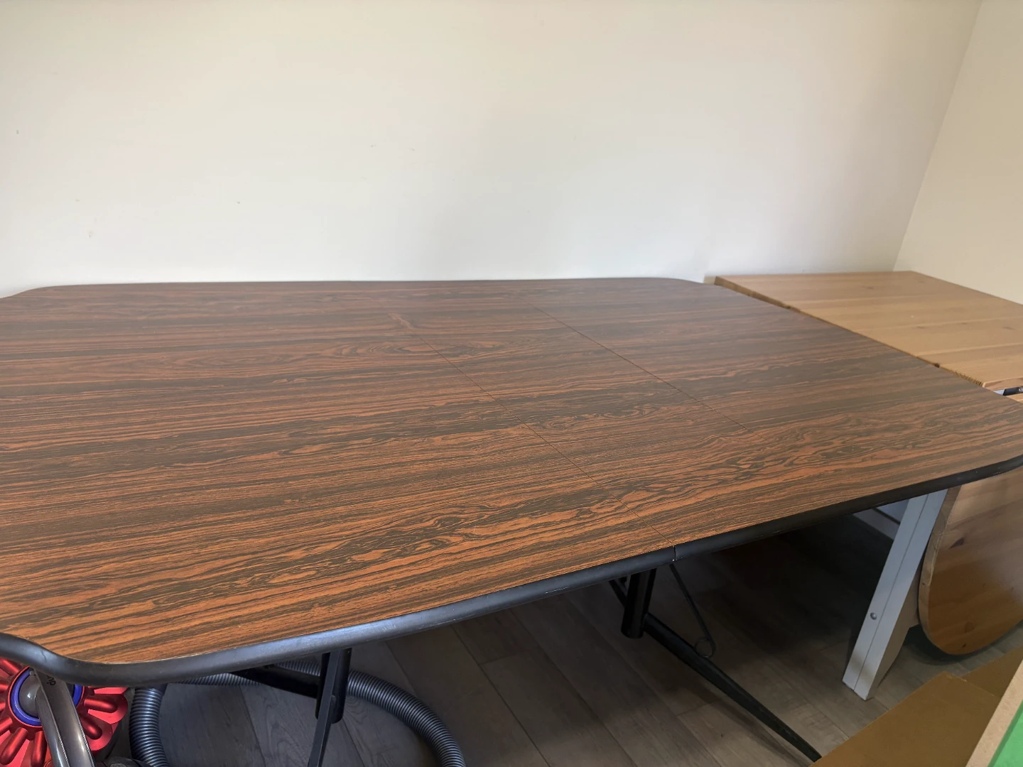 Folding Dining Table with Woodgrain Finish - photo 2