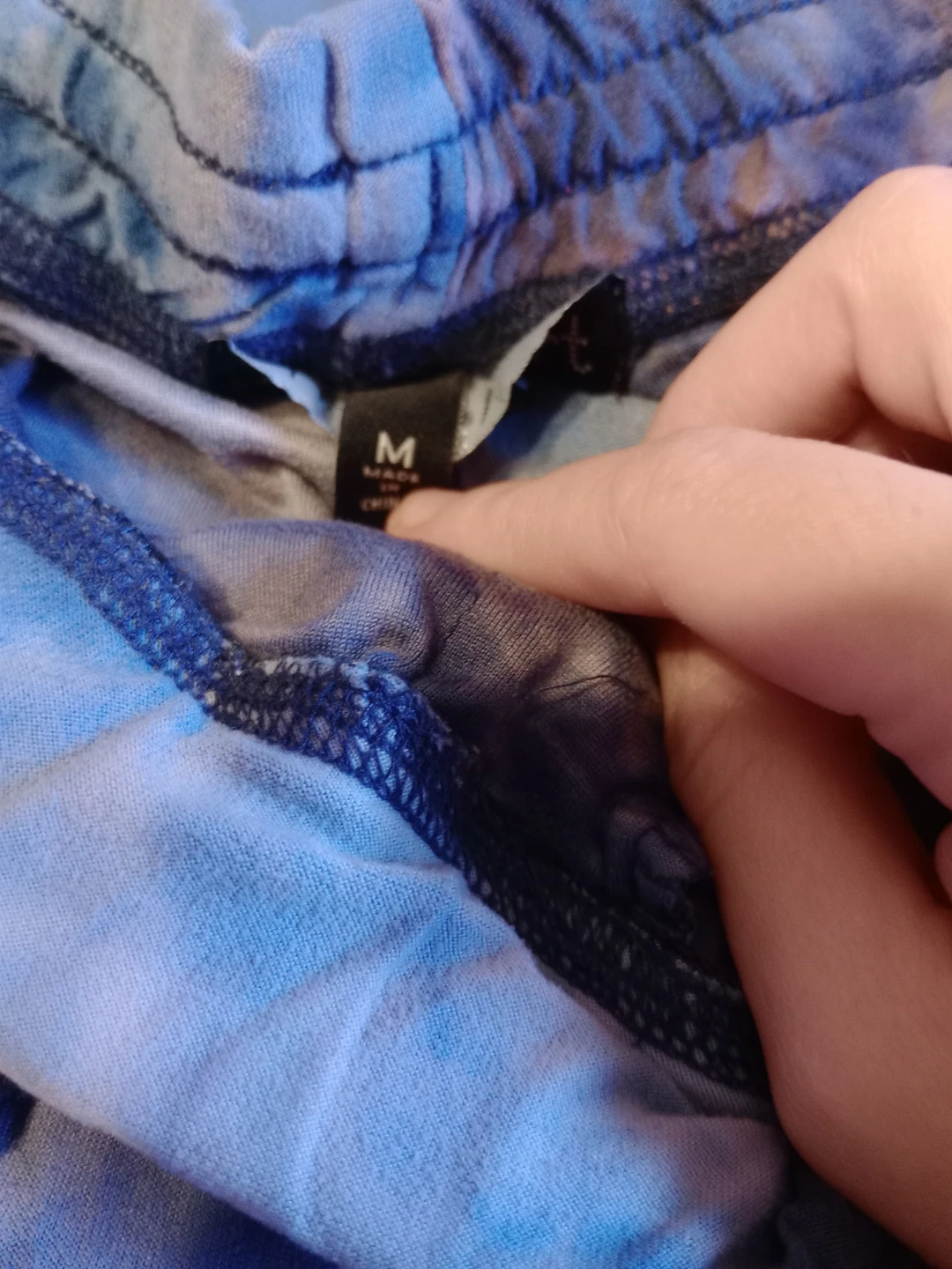 Blue Tie-Dye Jogger Pants - photo 2