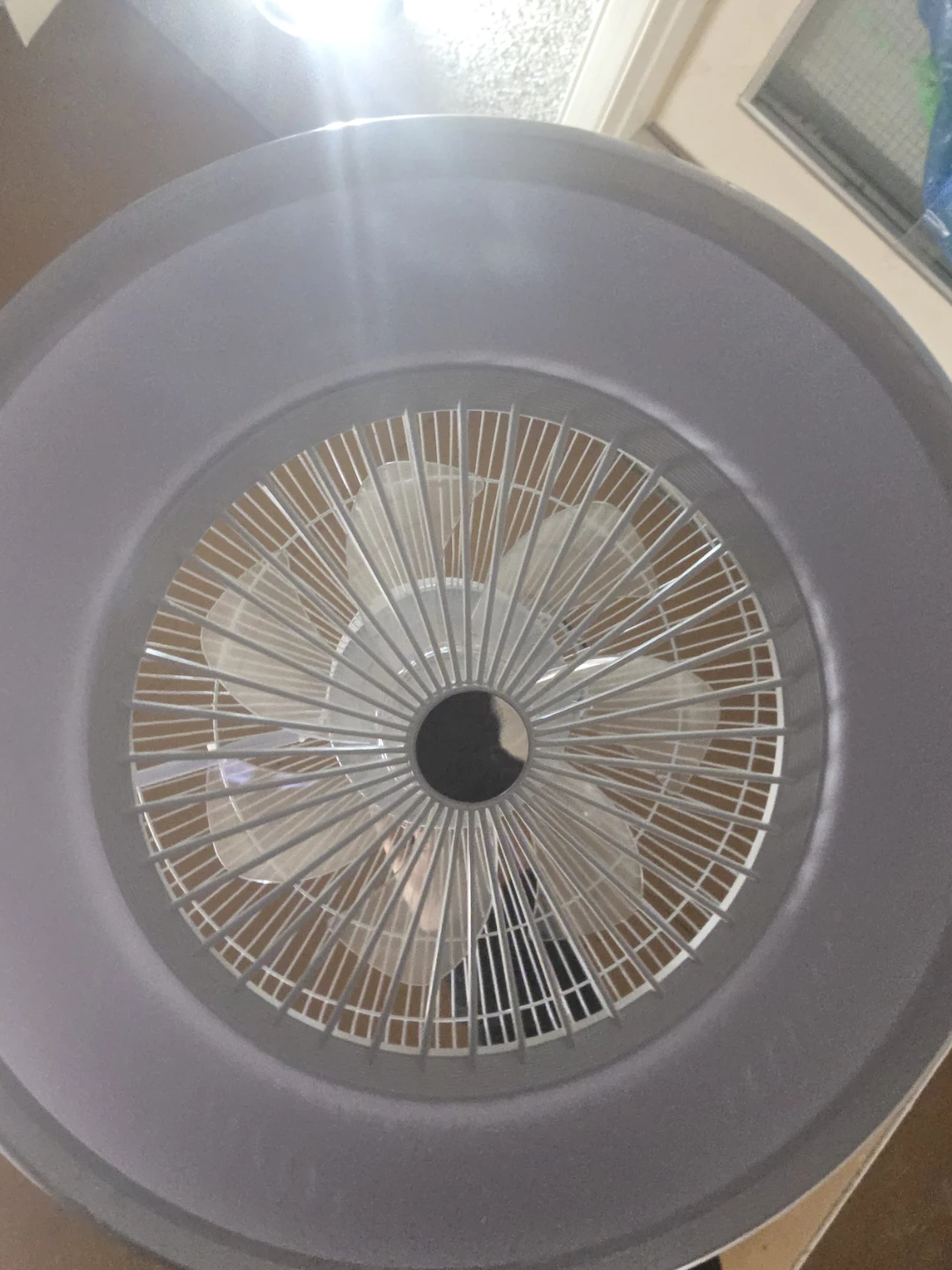 White flush mount ceiling fan led light, remote included