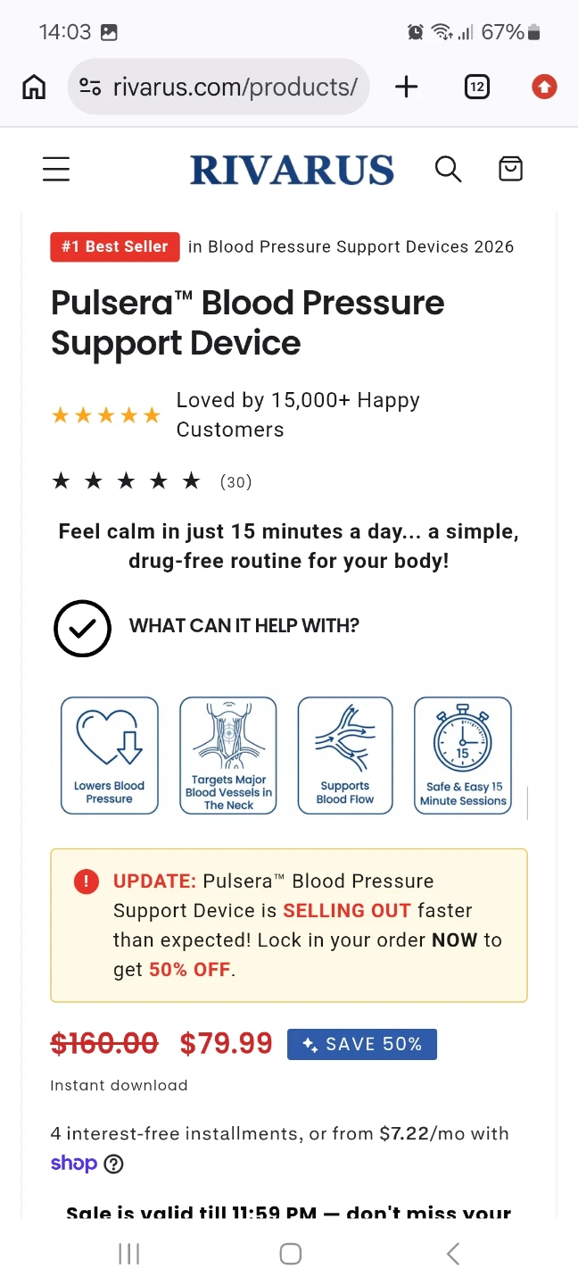 Pulsera Blood Pressure Support Device - photo 2