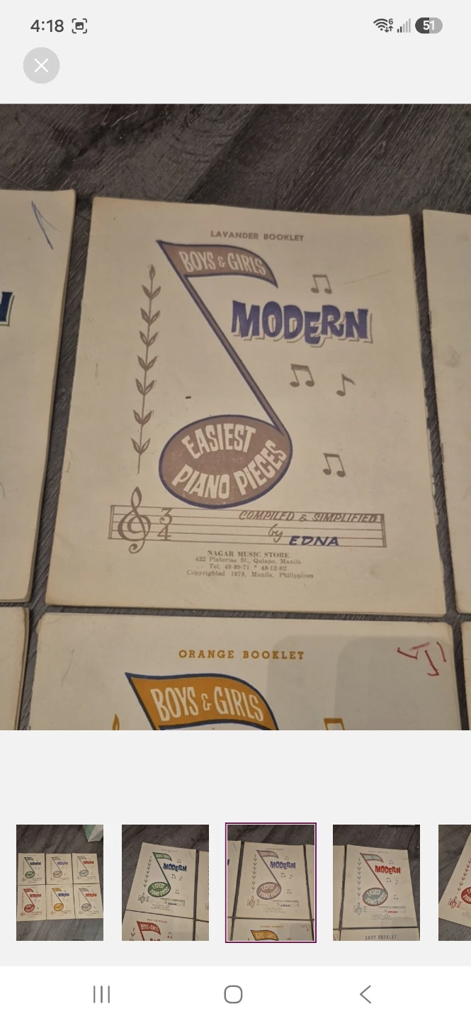 Modern Easiest Piano Pieces Booklets - Vintage Piano Sheets 1971 - photo 3