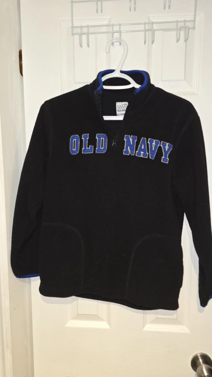 Old Navy Black Quarter-Zip Fleece Pullover