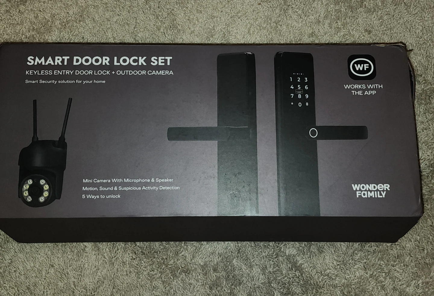Wonder Family Smart Door Lock Set with Outdoor Camera