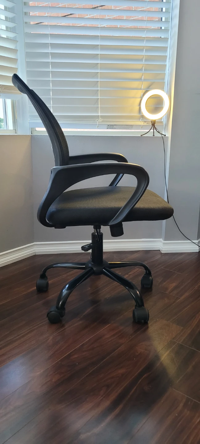 Black Mesh Office Desk Chair - photo 2
