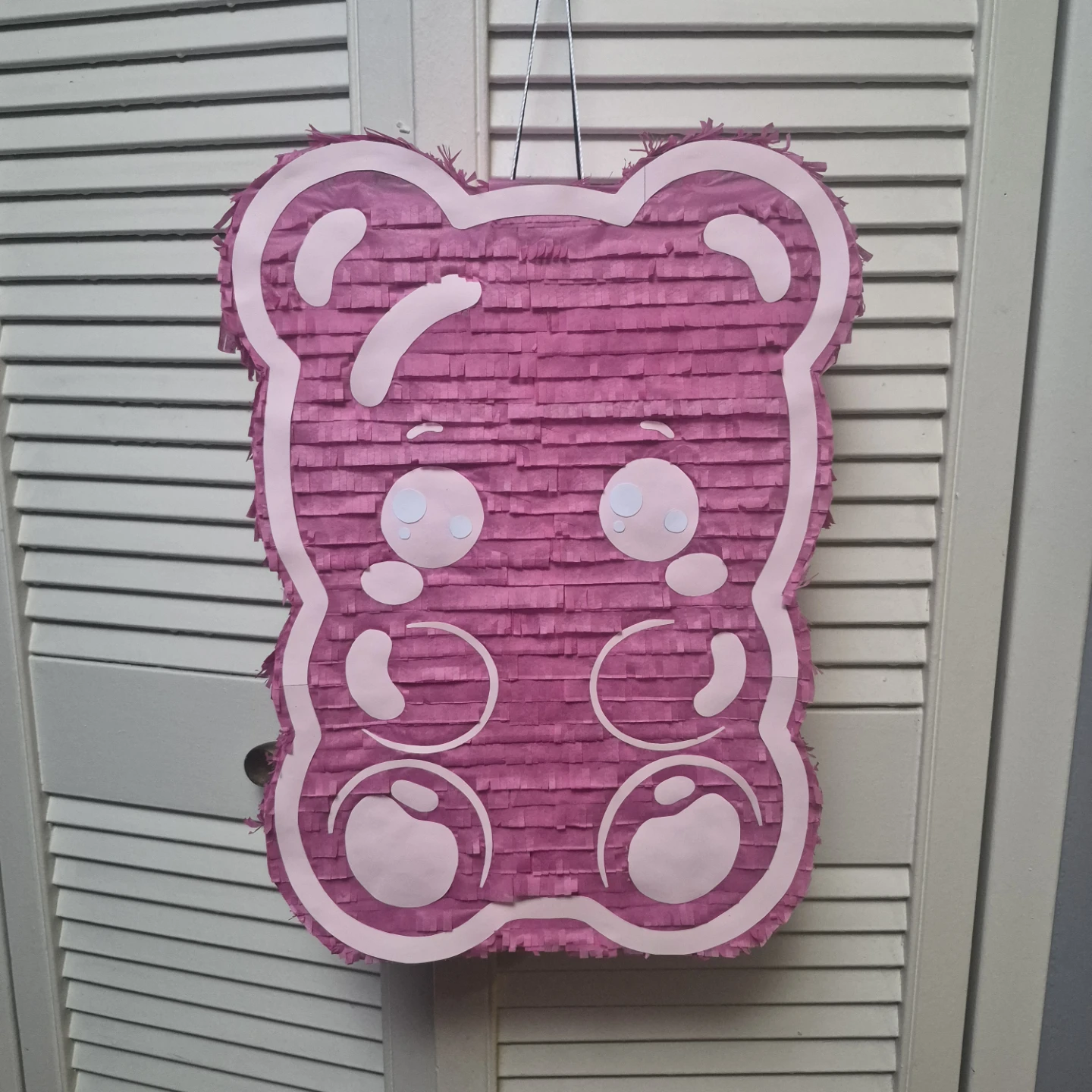 Handmade Gummy Bear Piñatas (Pink & Blue) * Parties - photo 2