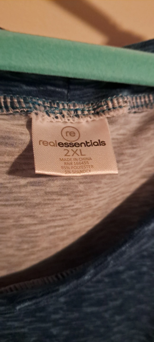 Blue Marled Pocket Nightshirt 2XL - photo 2