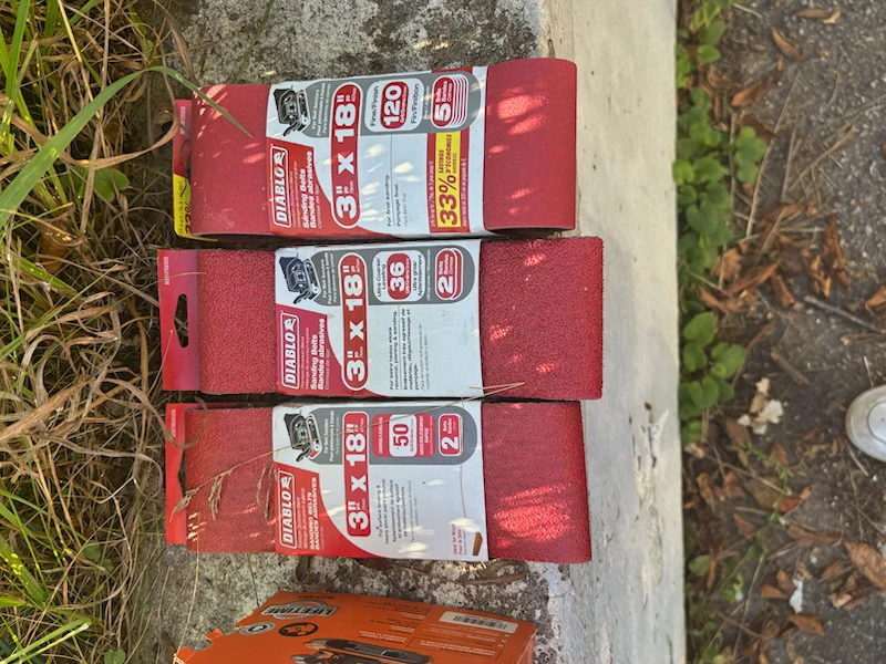 Ridgid 3 x 18 in. Belt Sander with Diablo Belts - photo 2