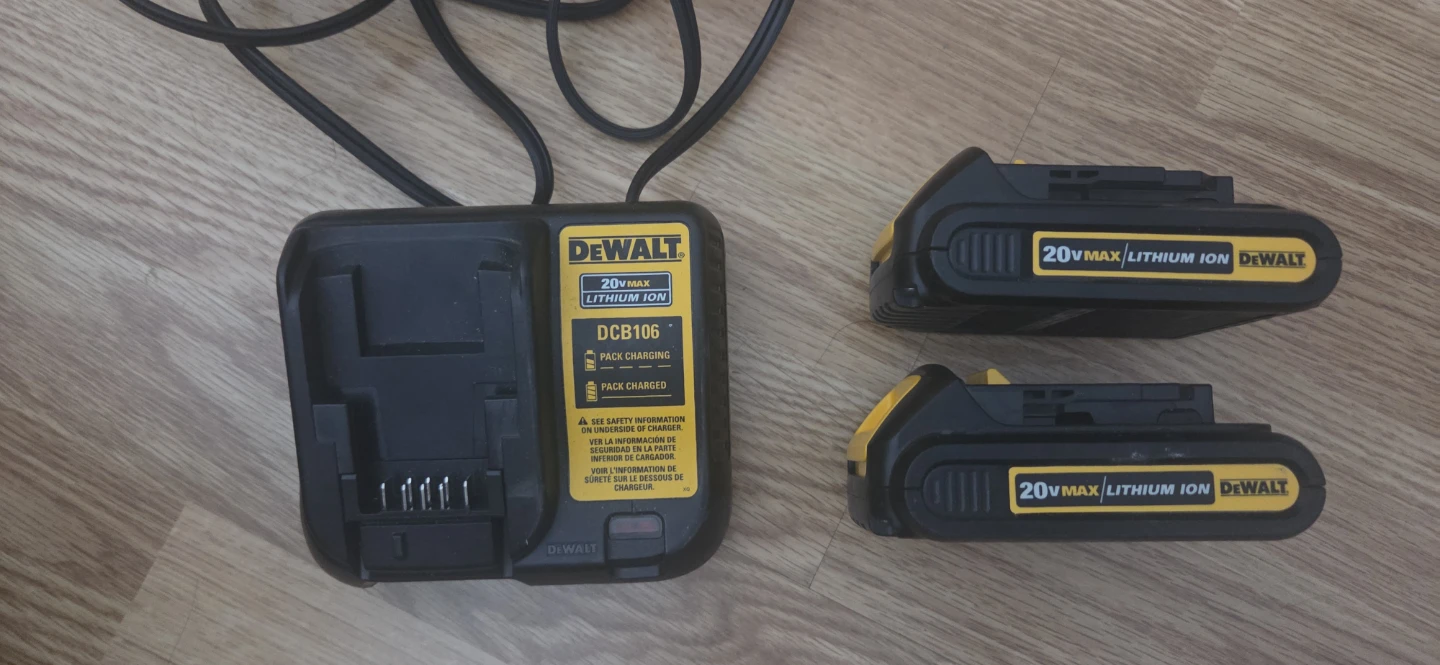 DeWalt 20V Max Drill Set with Two Drills and Charger - photo 2