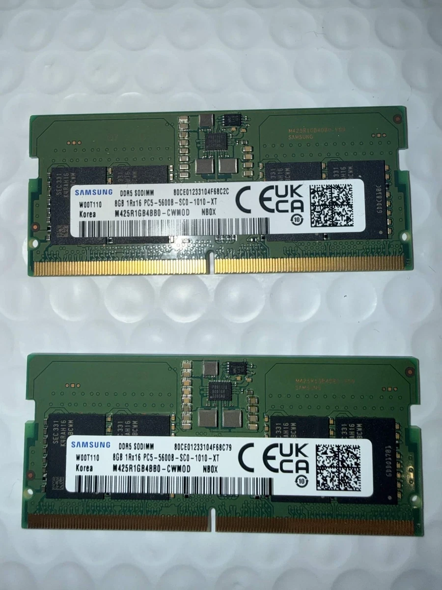 Samsung 16GB (2 x 8GB) DDR5 SODIMM Laptop RAM