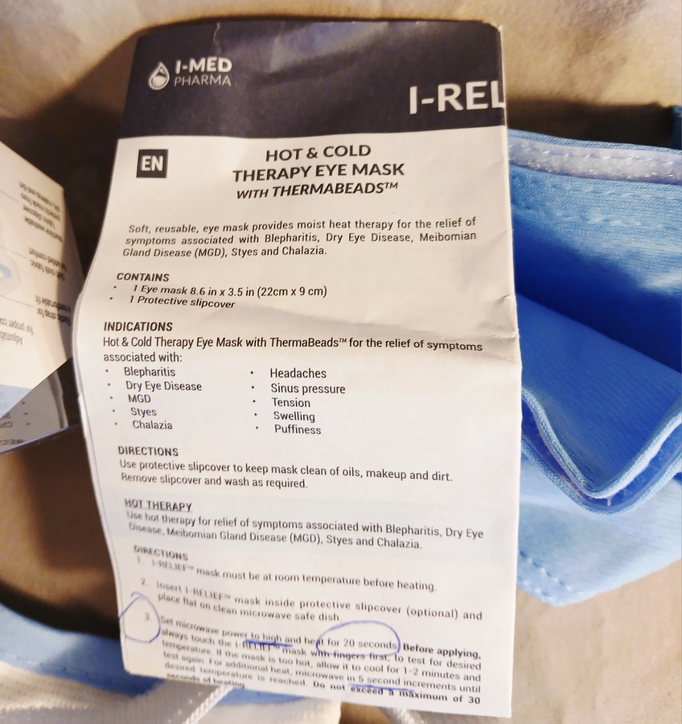 I-RELIEF Hot & Cold Therapy Eye Mask - photo 5