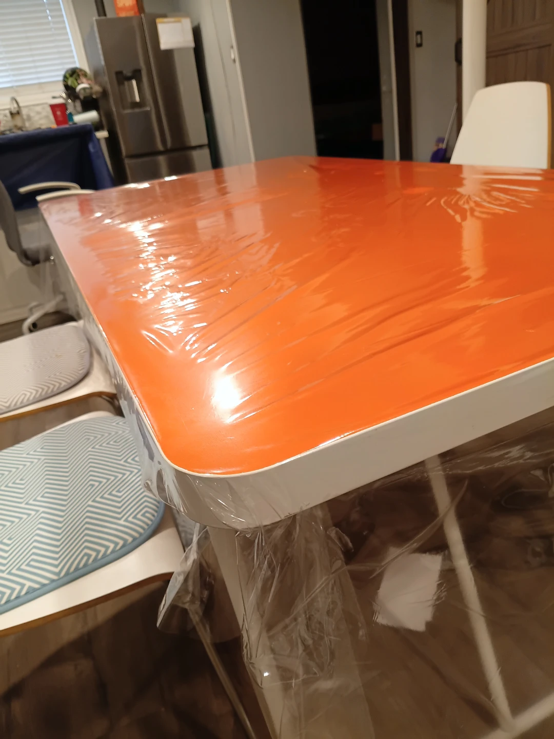 Orange Folding Dining Table - photo 2