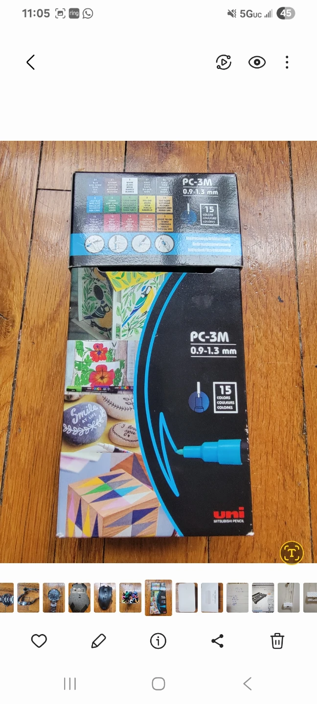 Uni Posca PC-3M Paint Marker Set, 15 Colors