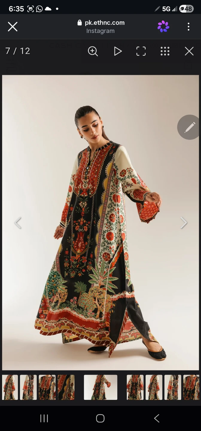 Ethnic Printed Kaftan Dress - photo 4