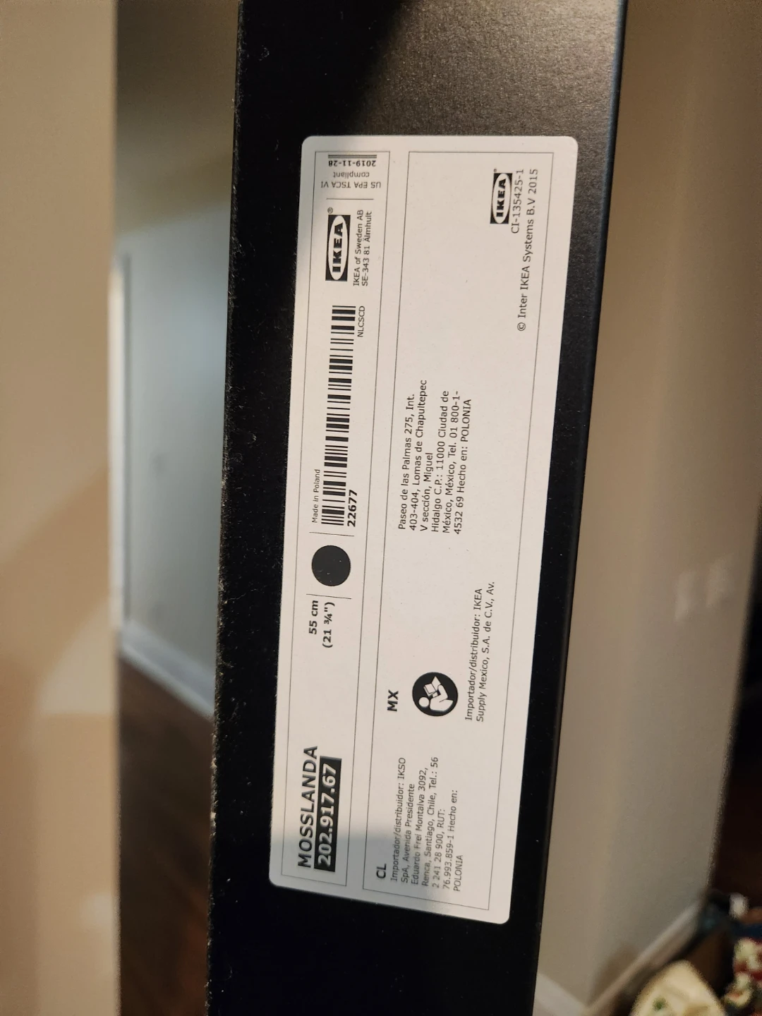 IKEA MOSSLANDA Picture Ledges, Black, 55 cm - photo 5