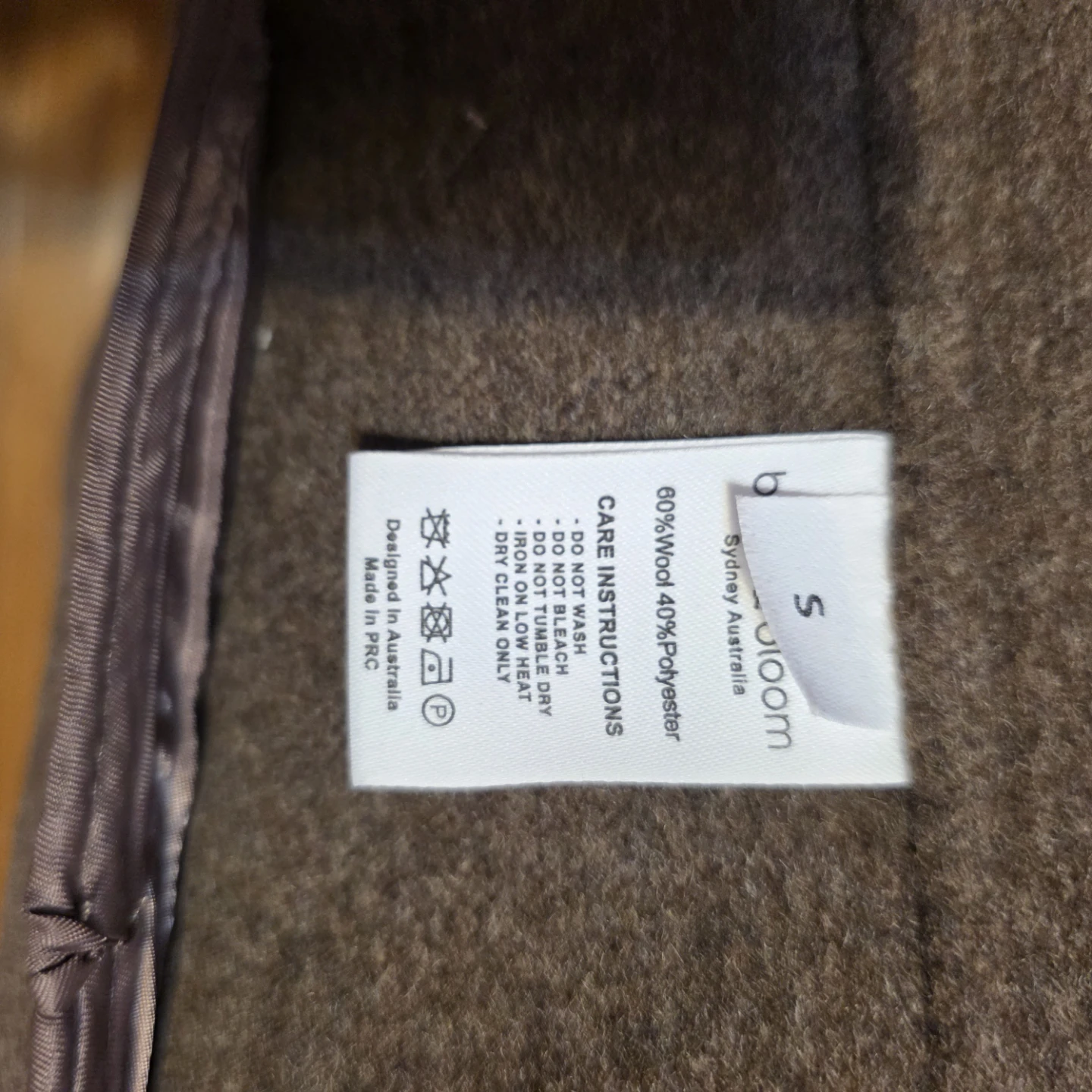 Belle & Bloom Better Off Military Wool Blend Cropped Peacoat - photo 5