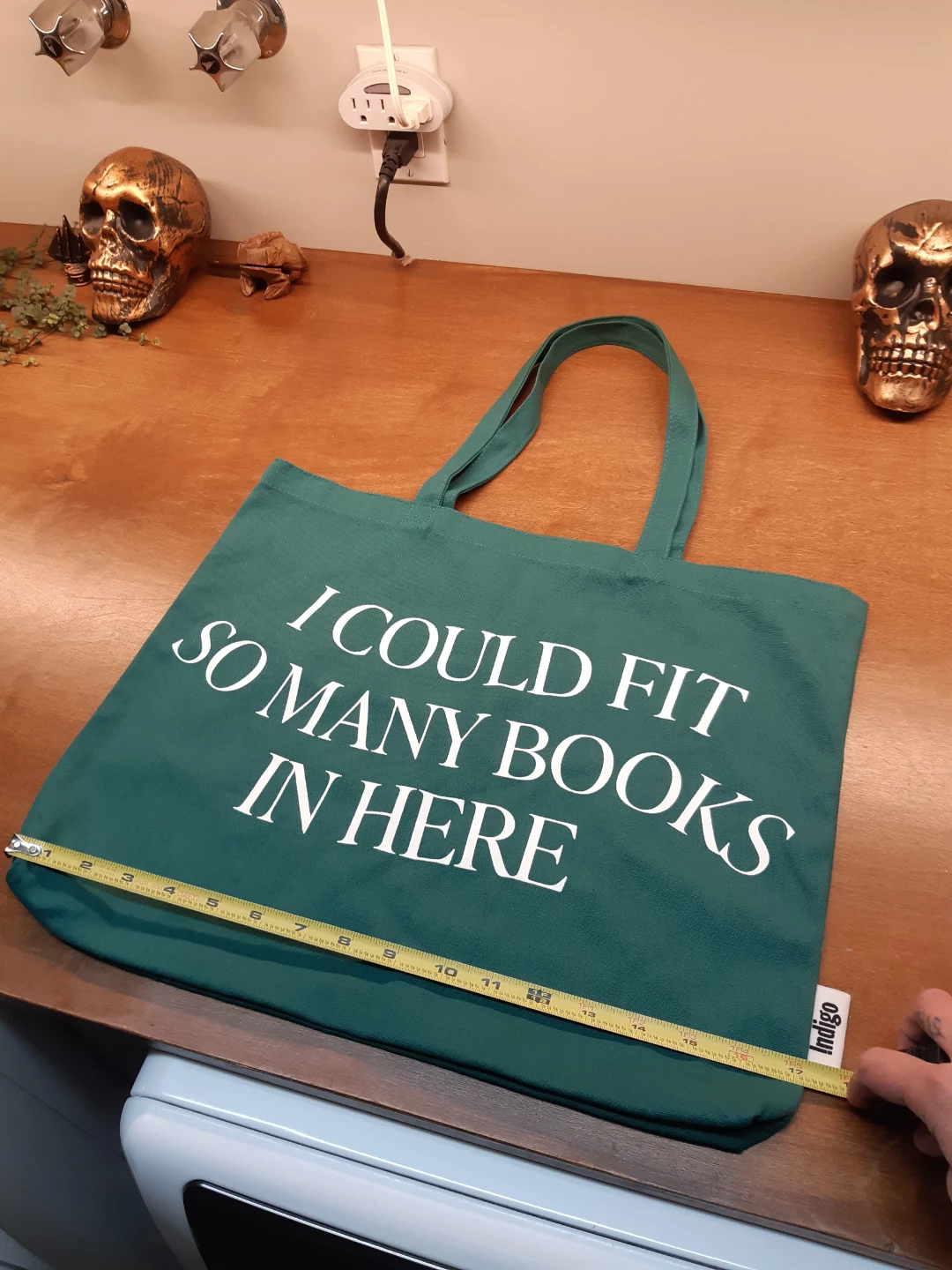 Dark Green Canvas Tote - Indigo - photo 2