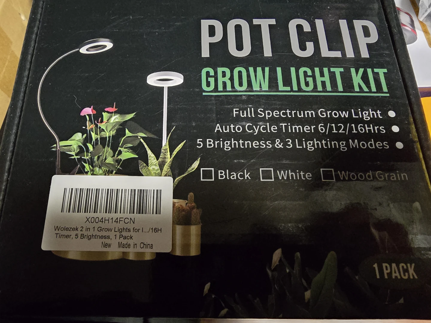 Wolezek Pot Clip Grow Light Kit