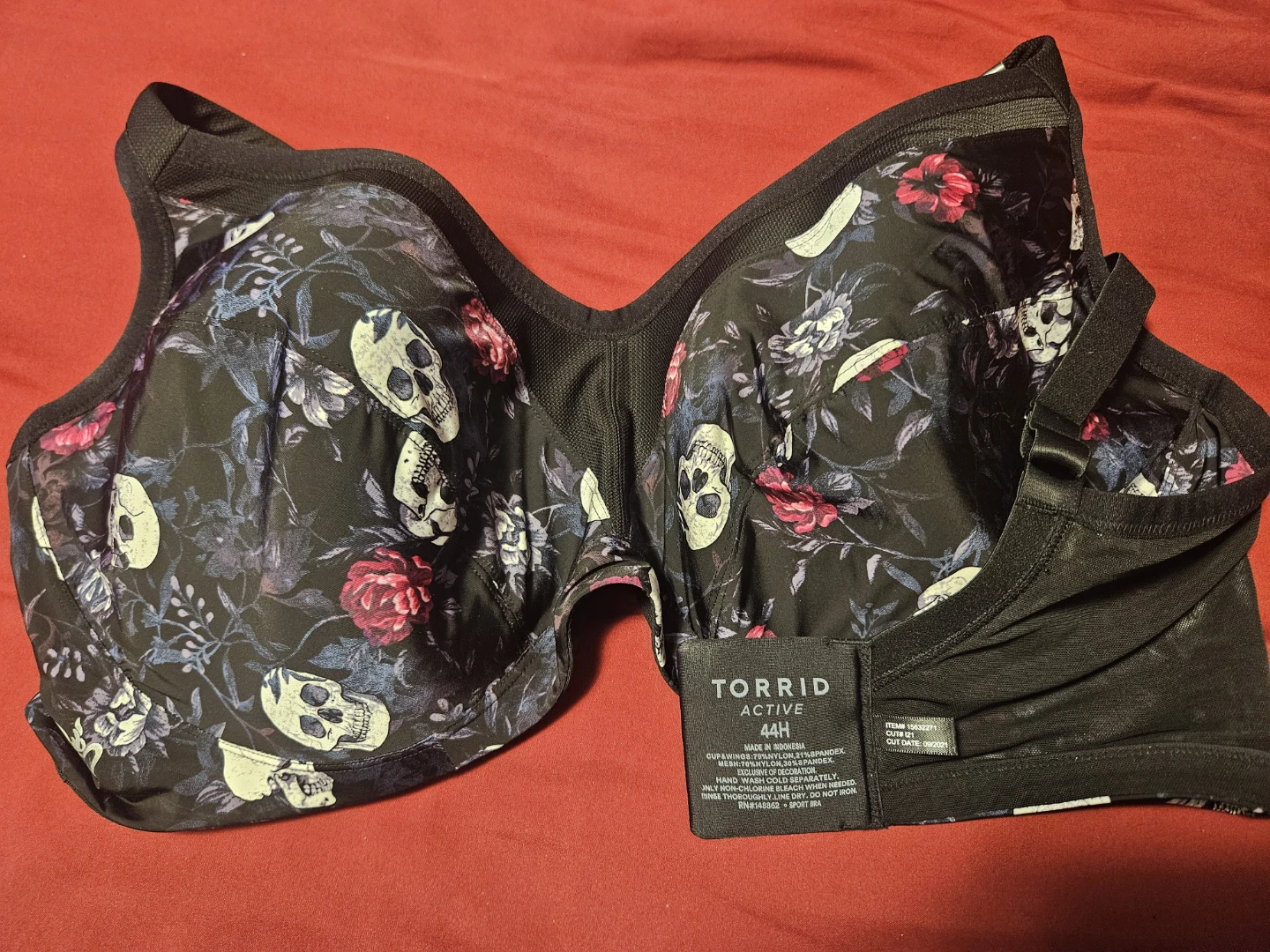 Torrid Active Skull Print Sport Bra