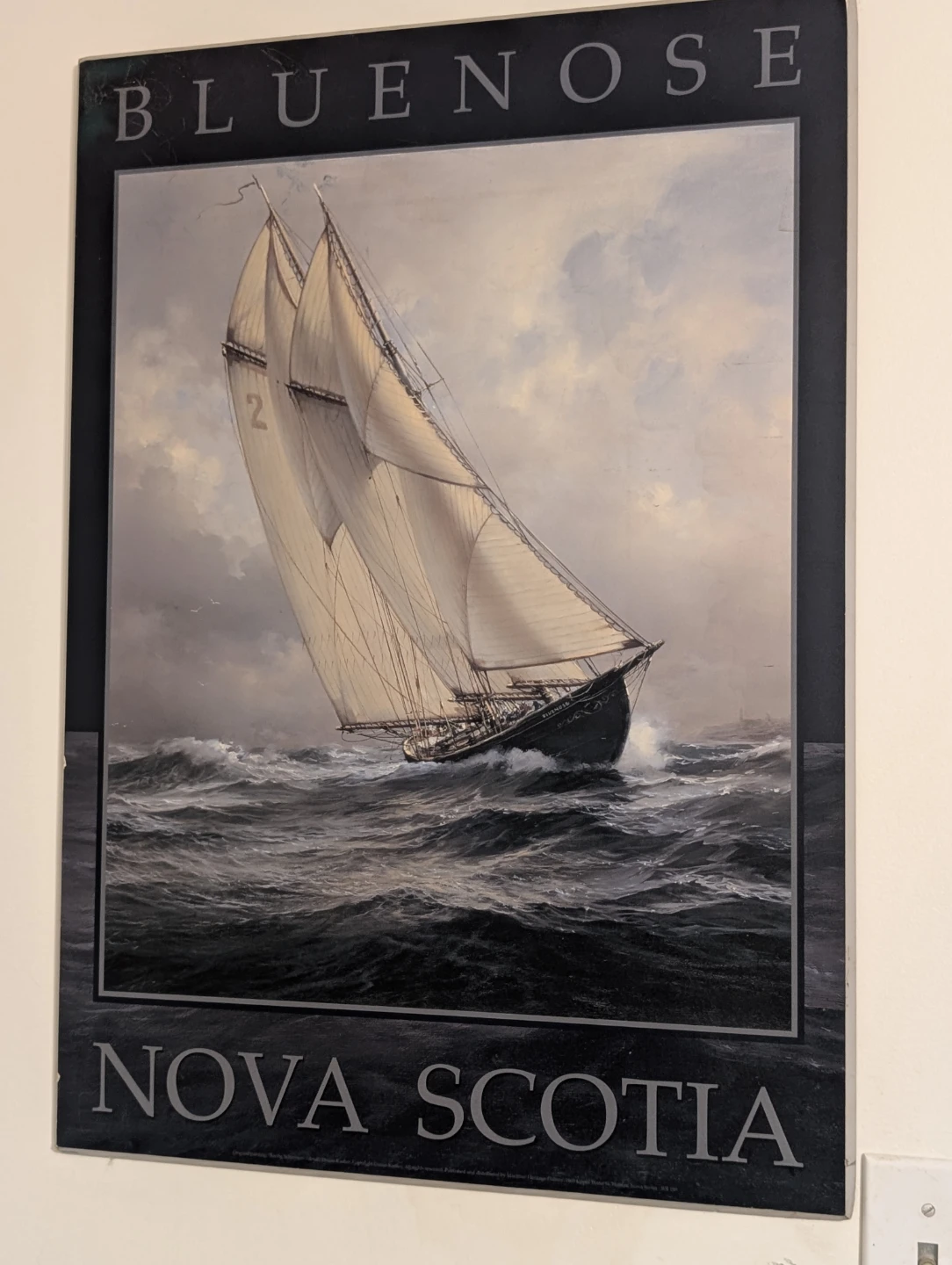 Bluenose Nova Scotia Poster Board