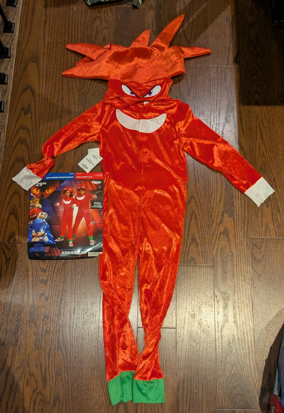 New Knucles Costume Small (4 - 6) with tags